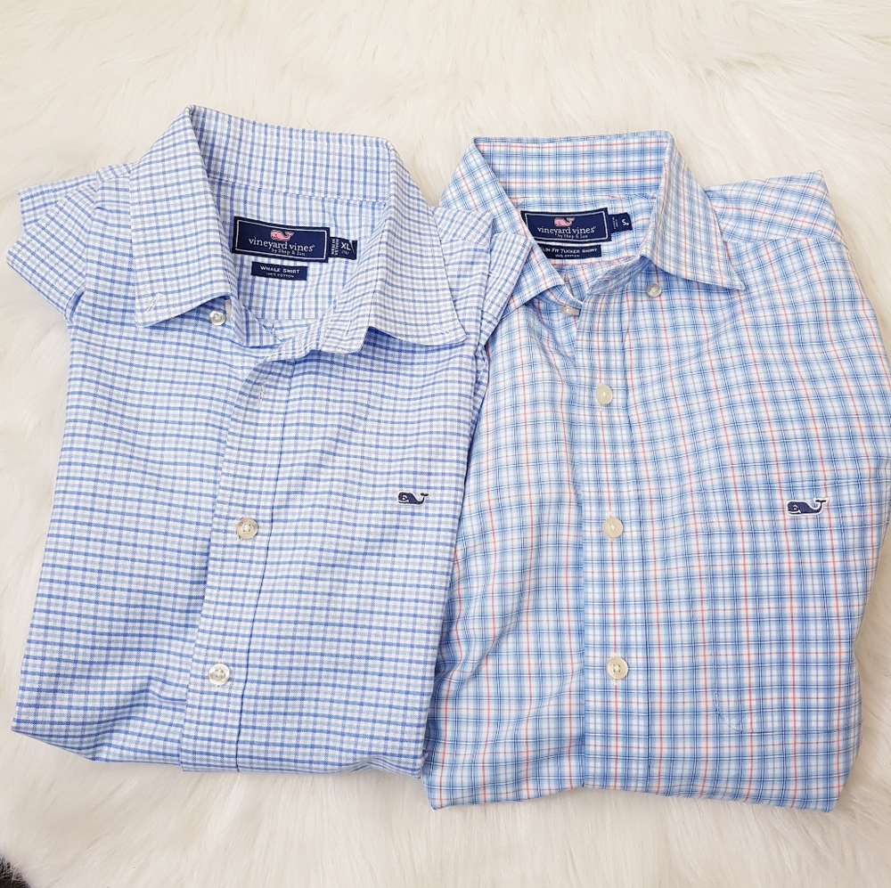 VINEYARD VINES JUNIORS LONG SLEEVE SHIRT SIZE S